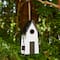 Glitzhome® 14.25" Modern White Wood Garden Birdhouse